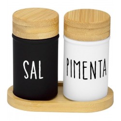 Saleiro E Pimenteiro Doha 90ml 3 Peças